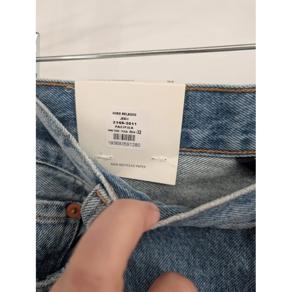 Citizens of Humanity NWT Miro Relaxed Pacifica Rigid Barrel Leg Blue Jeans sz 32